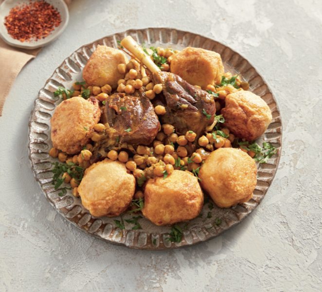 Tajine El Khoukh - Kuzu Etli ve Nohutlu Patates Topları